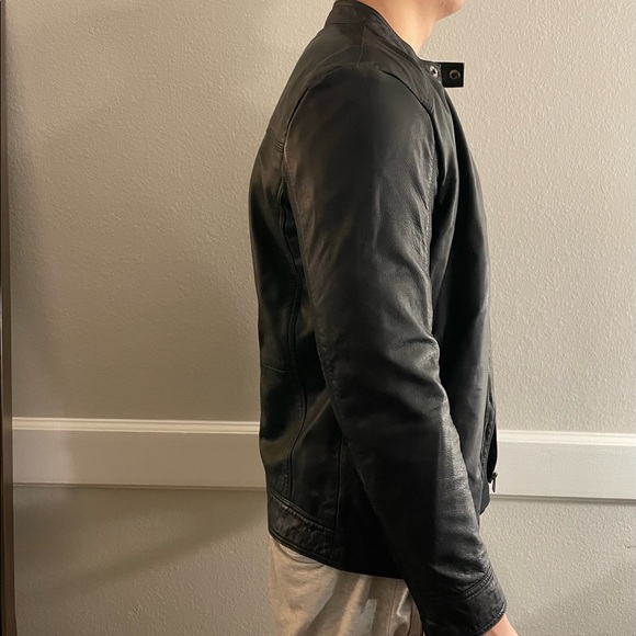 Selected Homme Leather Jacket - Picture 4 of 5
